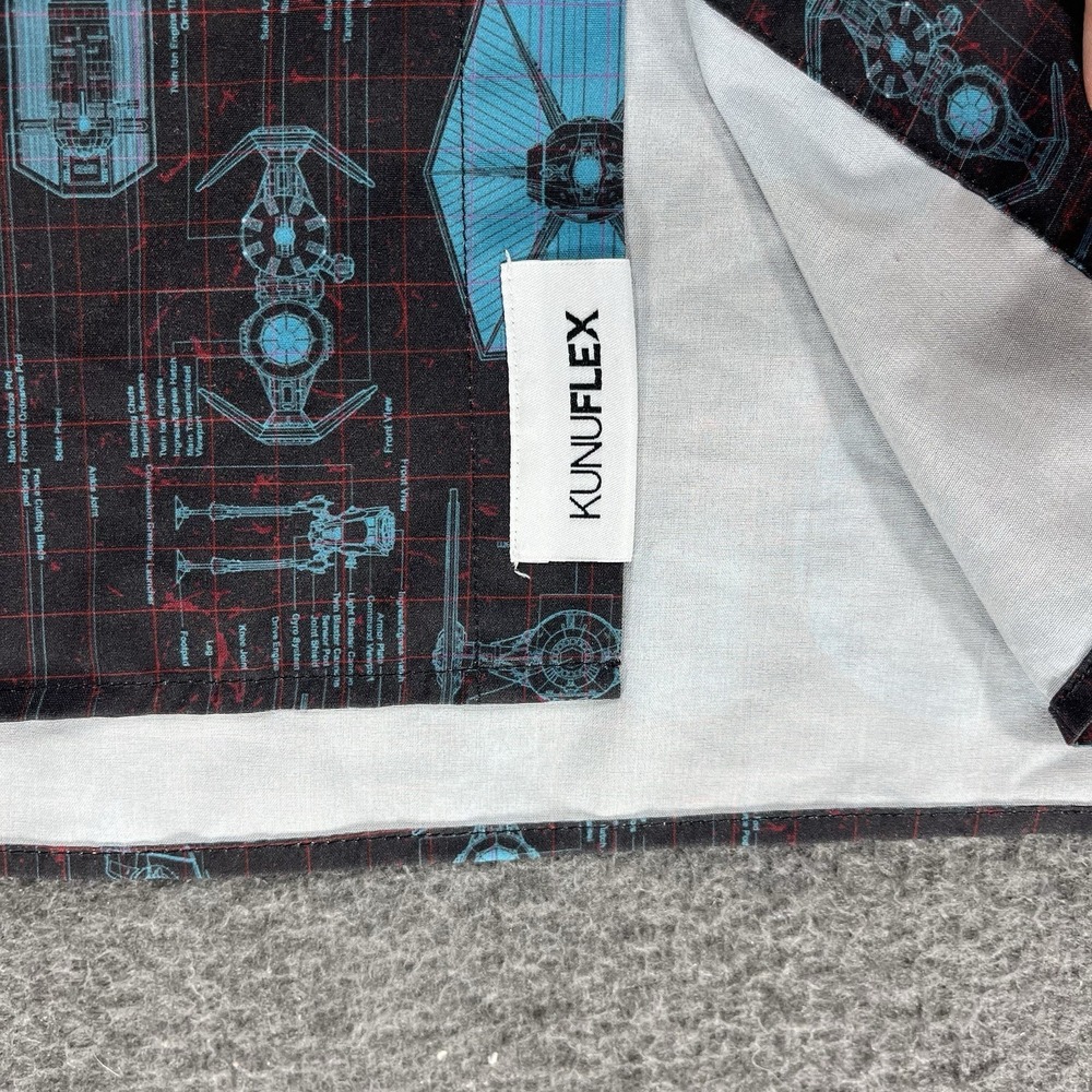 RSVLTS Star Wars shirt Men's 5XL Black Blue Quite Operational Kunuflex button up - Picture 9 of 16